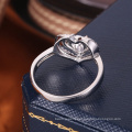 Latest zircon finger ring design high margin market valentine day gift